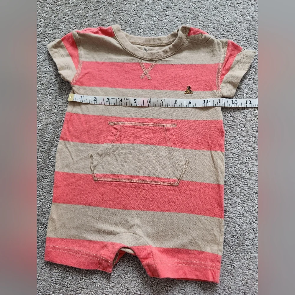Baby GAP Rugby Stripe Shorty One-Piece‎ size 18-24 months